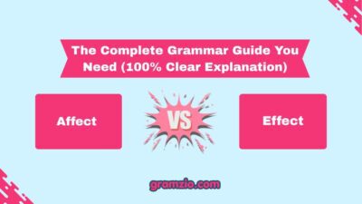 Affect vs Effect