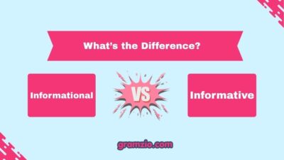 Informational vs Informative