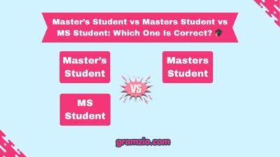 Master’s Student vs Masters Student vs MS Student