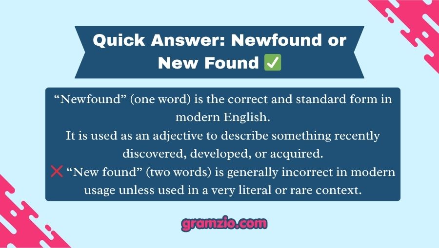 Newfound or New Found
