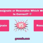 Resignate or Resonate