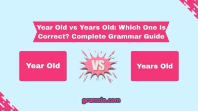 Year Old vs Years Old