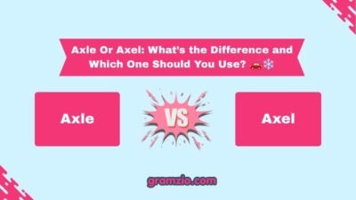 Axle Or Axel
