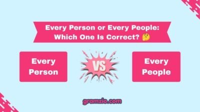 Every Person or Every People