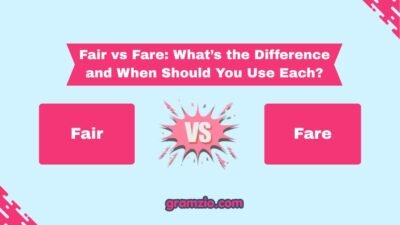 Fair vs Fare