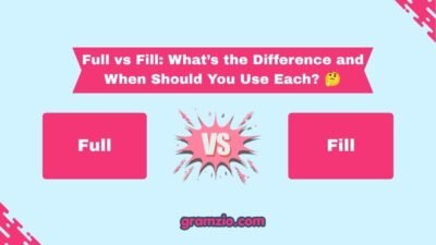 Full vs Fill